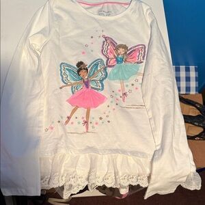 Little girls graphic design shirt